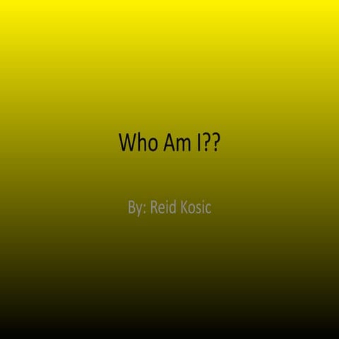 Who am i | PPT