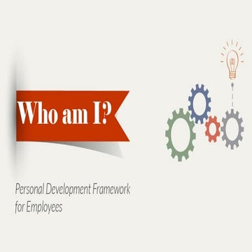 Who am I? - Personal Development Framework for Employees