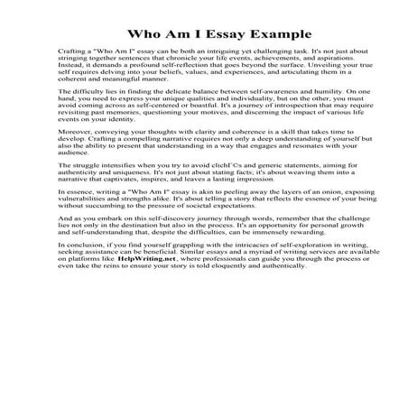 Who Am I Essay Example. 002 Who Am I Essay Example Examples Personal Room Sam...
