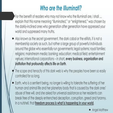 Who are the illuminati
