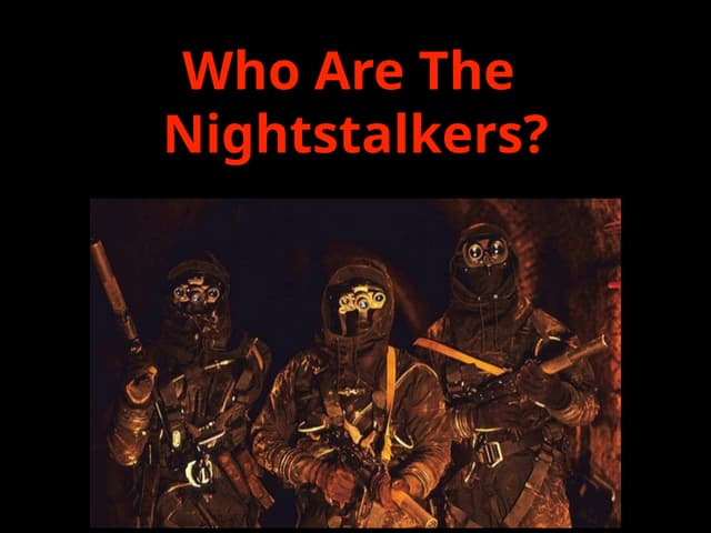 Who Are The Nightstalkers? The elite unit that does what?