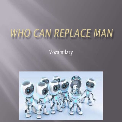 Who can replace man vocbulary