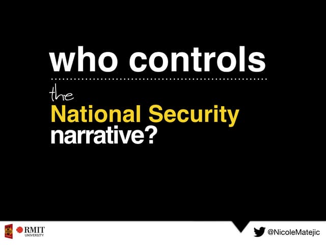 Who controls the national security ...