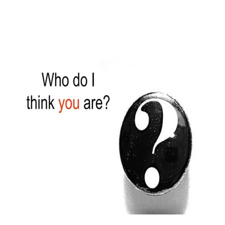 Who do i think you are(external)