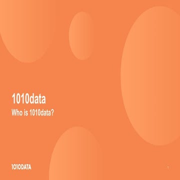 Who is 1010data?