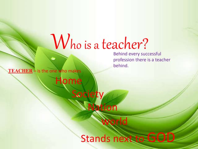 Presentation on effective teaching | PPT | Professional School ...