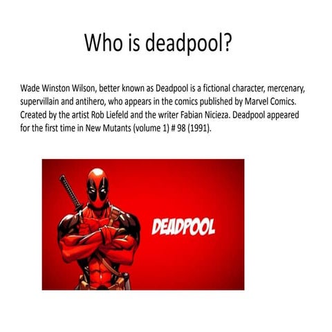 Deadpool | PPTX
