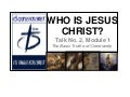 Who is jesus christ
