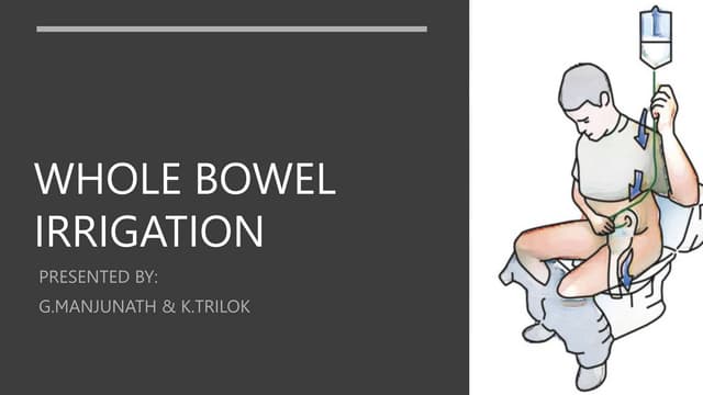 Bowel Wash | PPTX