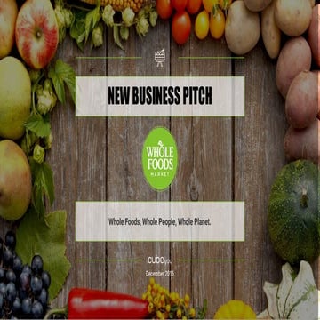 Whole Foods Market pitch