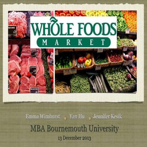 Wholefoods Social Media Marketing  