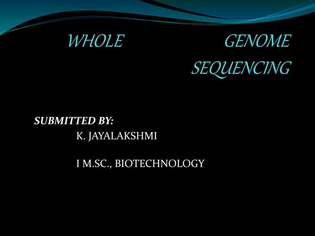 Whole genome sequence.