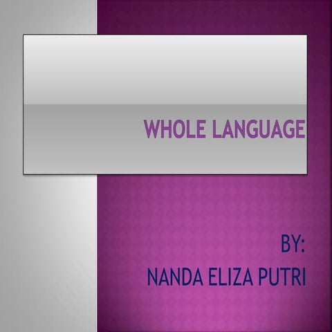 Whole language