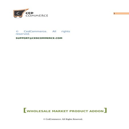 Wholesale Market Product Addon - WooCommerce - CedCommerce