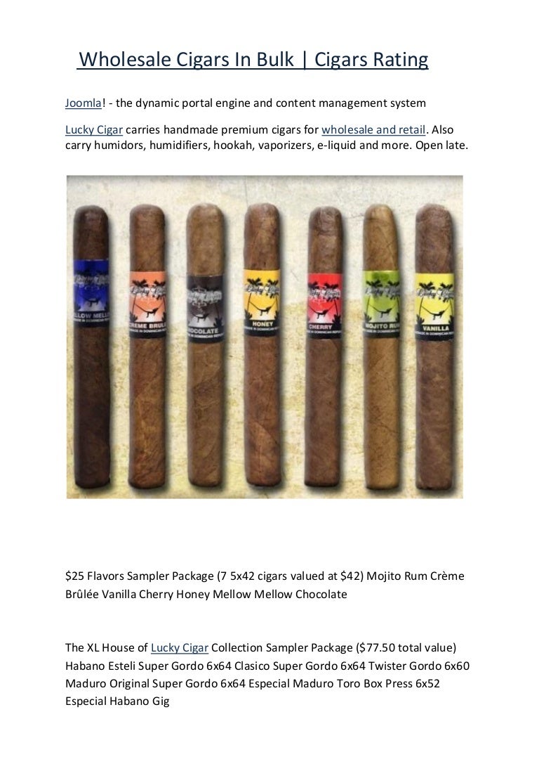 Wholesale Cigars In Bulk Cigars Rating,