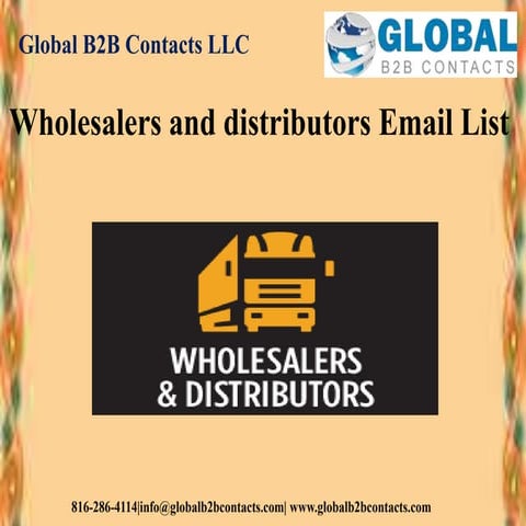 Wholesalers and distributors email list