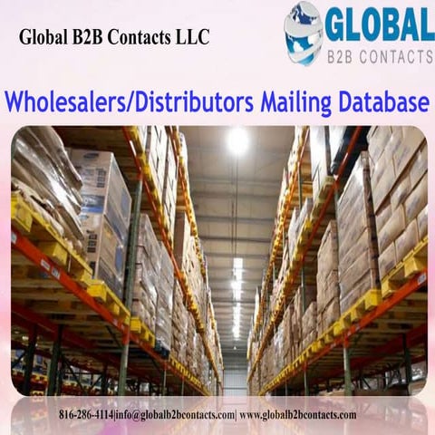 Wholesalers distributors mailing database