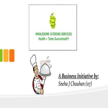 A Business Plan On Catering Services (Wholesome Catering Services)
