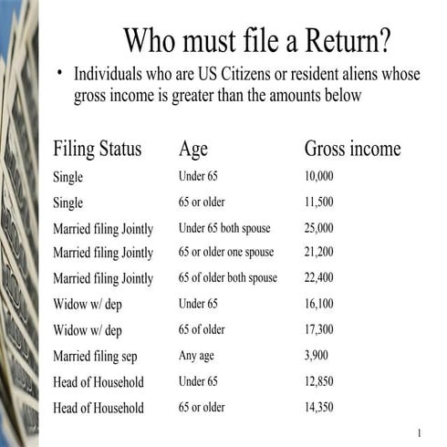 Who may file a return?