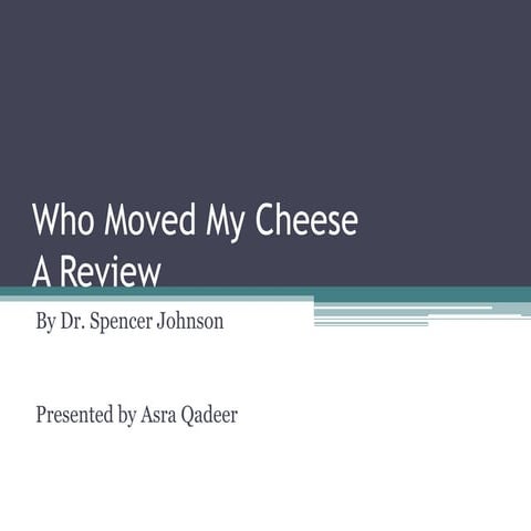 Who moved my cheese