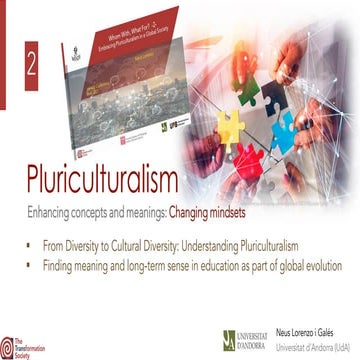 Pluriculturalism. Enhancing Concepts and Meanings, Changing Mindsets
