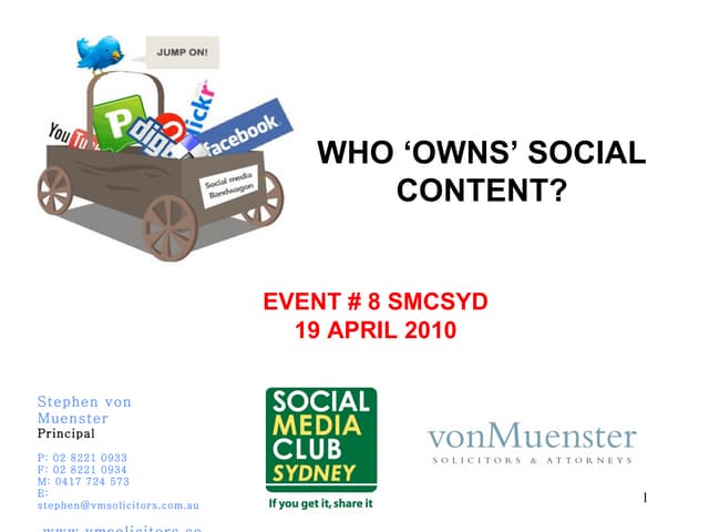 Who 'owns' social content?