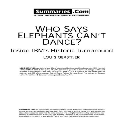 Who Says Elephants Cant Dance 161