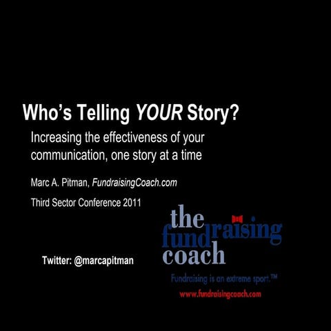 Who's Telling YOUR Story? - 2011 Centre on Philanthropy Bermuda