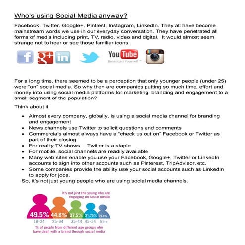 Whos Using Social Media Anyway?