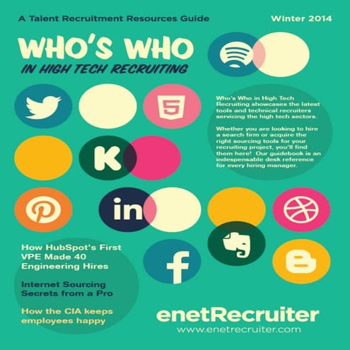 Who's Who in High Tech Recruiting Guidebook Winter 2014