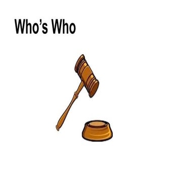 Who's who in the courtroom? complete 