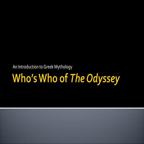 Who s who of the odyssey2