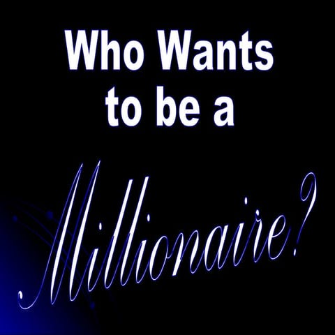 Who wants to be a millionaire   sensitivity and coordination