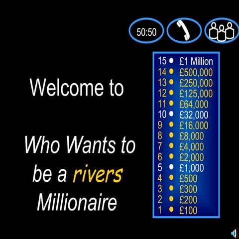 Who wants to be rivers