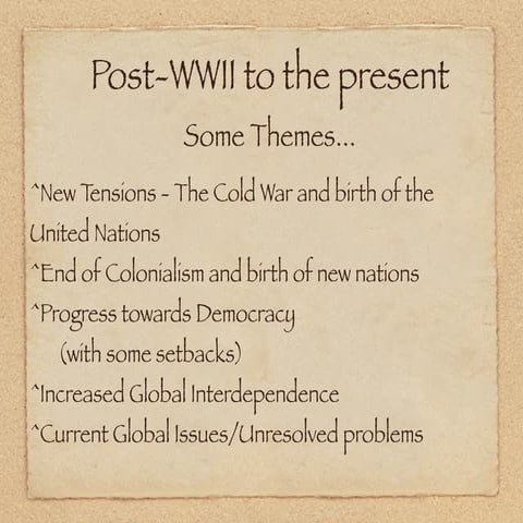 Wh post wwii keynote