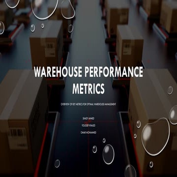 Warehouse metrics in supply chain managment