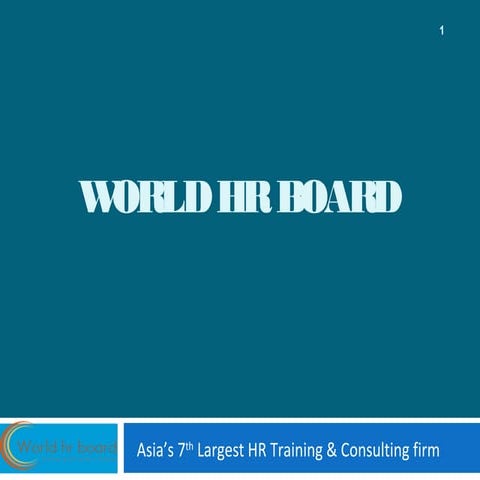 The WHRB Training Programs in Strategic HRM