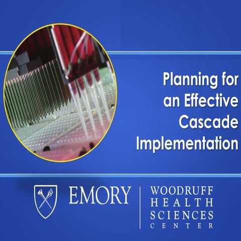 Planning for an Effective Cascade Implementation