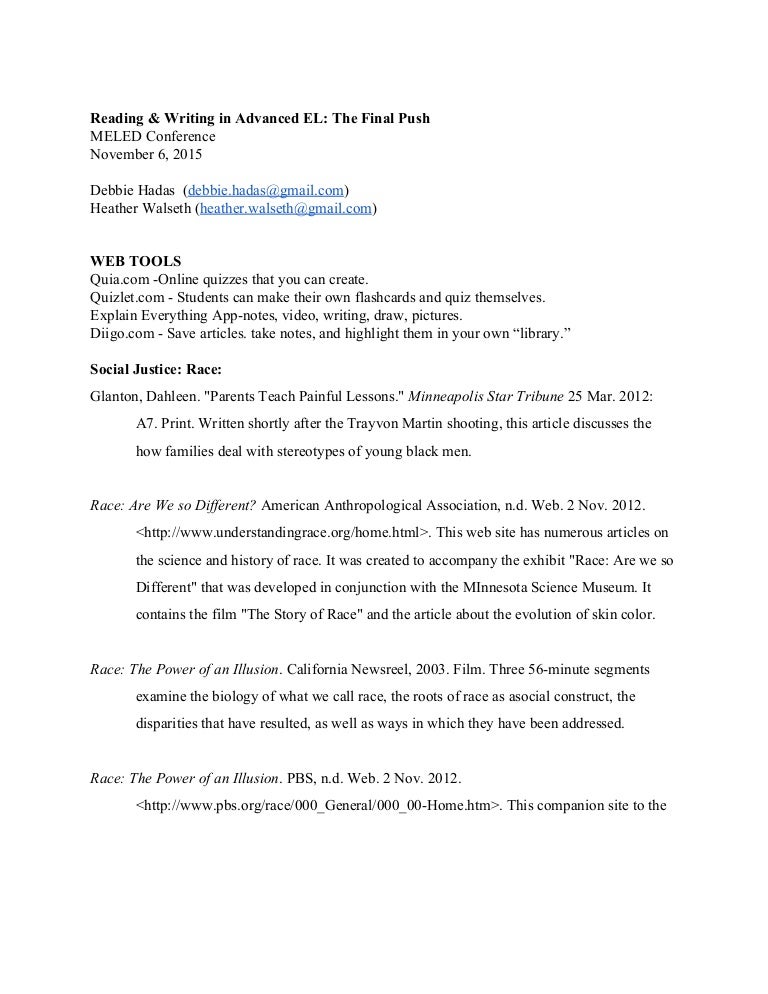 Annotated bibliography example image