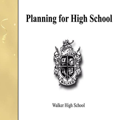 WHS Planning for High School 2012