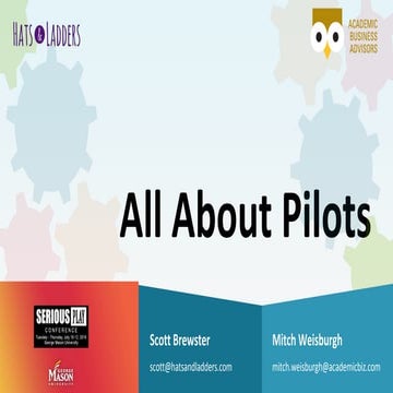 Why You Need to Do a Pilot - Mitch Weisburgh, Founder, Games4Ed & Scott Brews...