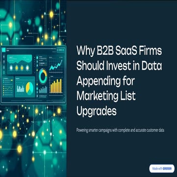 Why B2B SaaS Firms Should Invest in Data Appending for Marketing List Upgrades