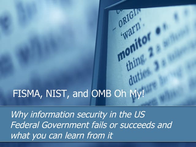 Why Care About Government Security