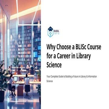 Career in Library Science | PPTX