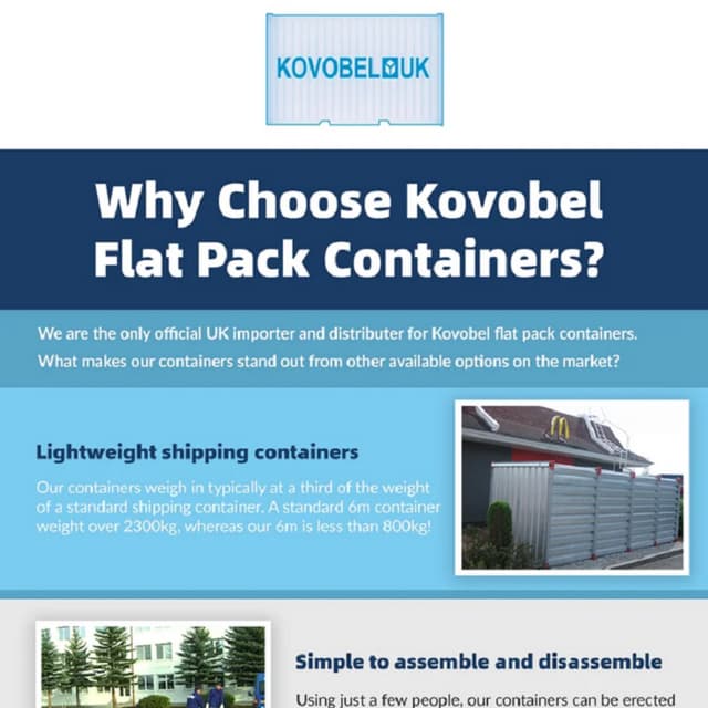 Why Choose a Kovobel Flat Pack Container? PDF