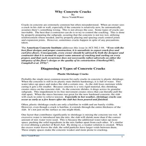 Why concrete-cracks
