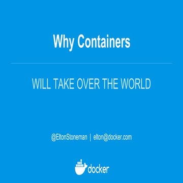 DevOps Barcelona 2018: Why Containers Will Take Over the World
