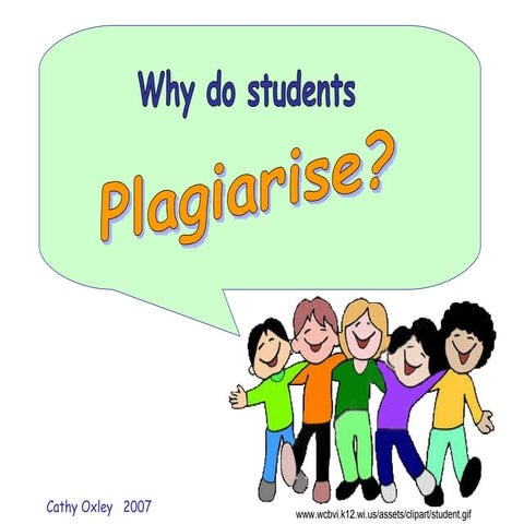 Why Do Students Plagiarise?