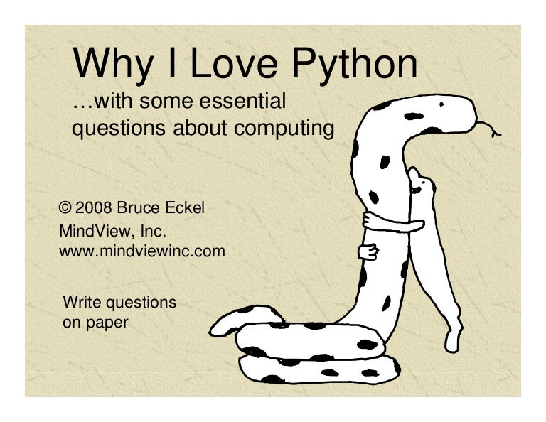 Why I Love Python V2