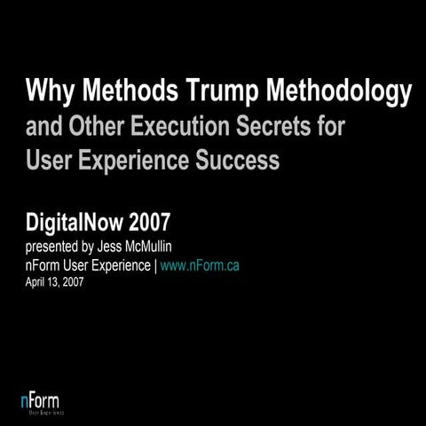 Why Methods Trump Methodology